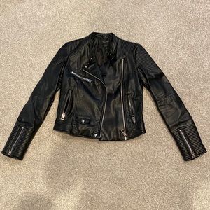 Zara faux leather biker jacket